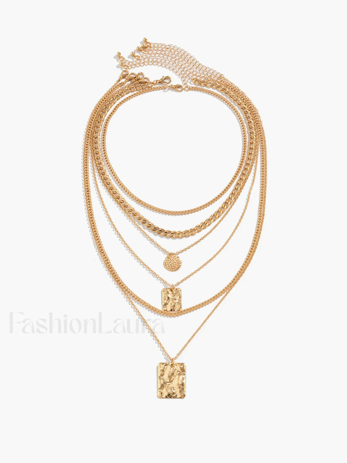 Multi Strand Gold Layered Necklace