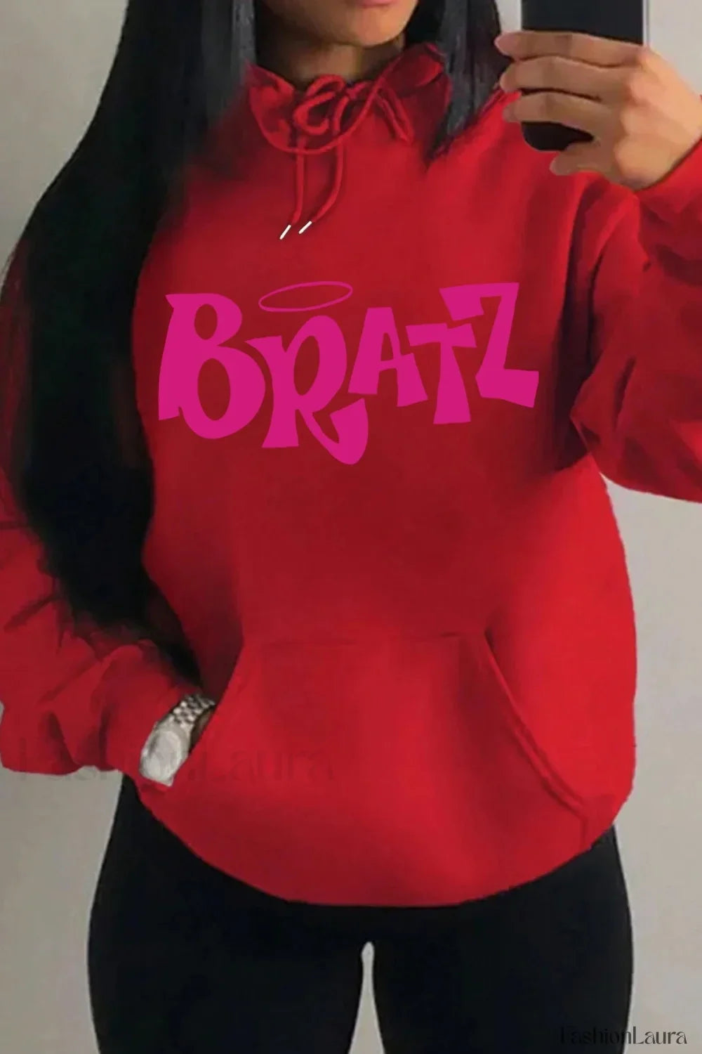 Multicolor Streetwear Pocket Hoodie