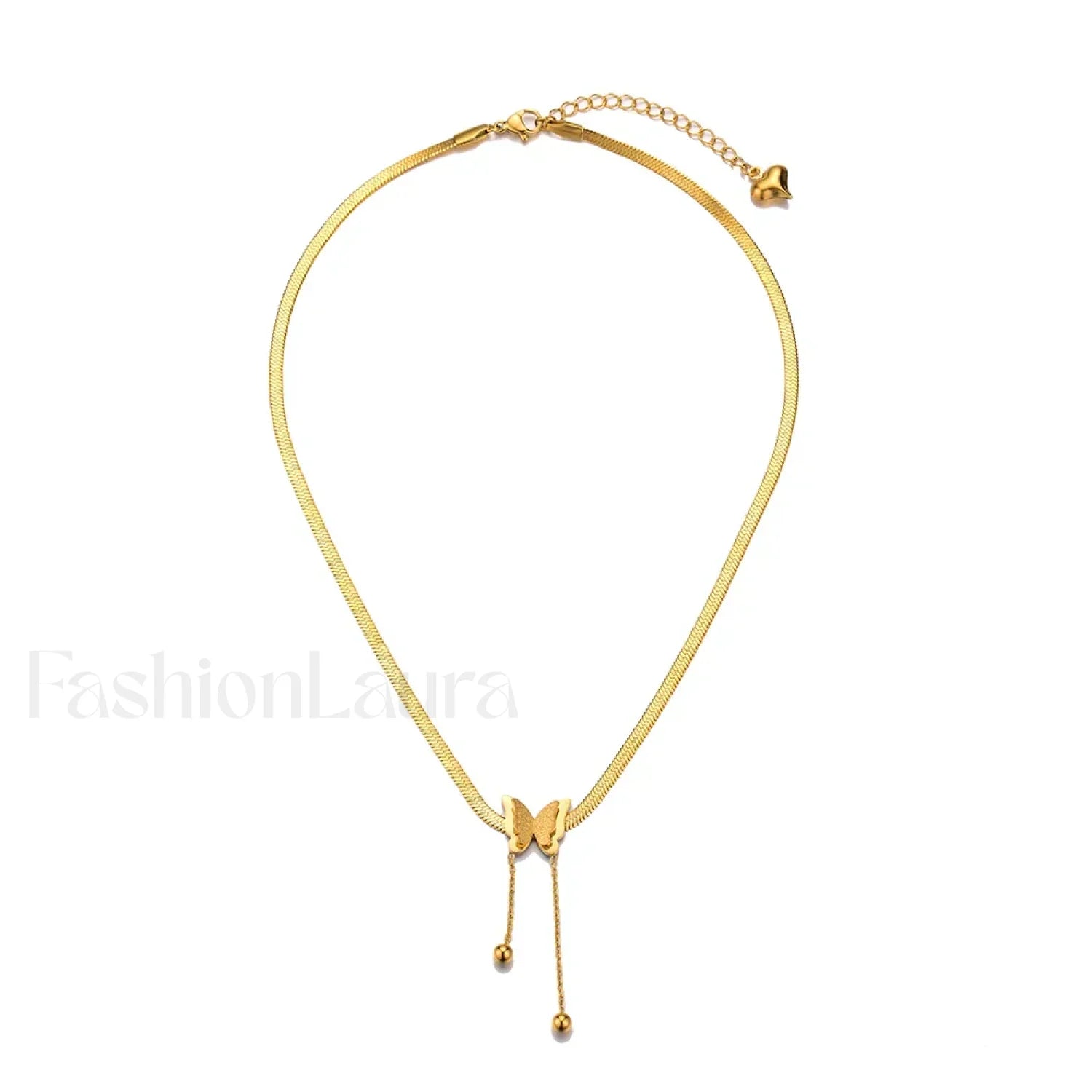 Multilayer Butterfly Gold Stainless Choker Jewelry Gift Necklace