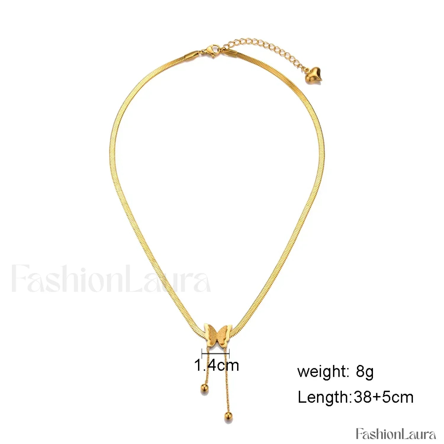 Multilayer Butterfly Gold Stainless Choker Jewelry Gift Necklace