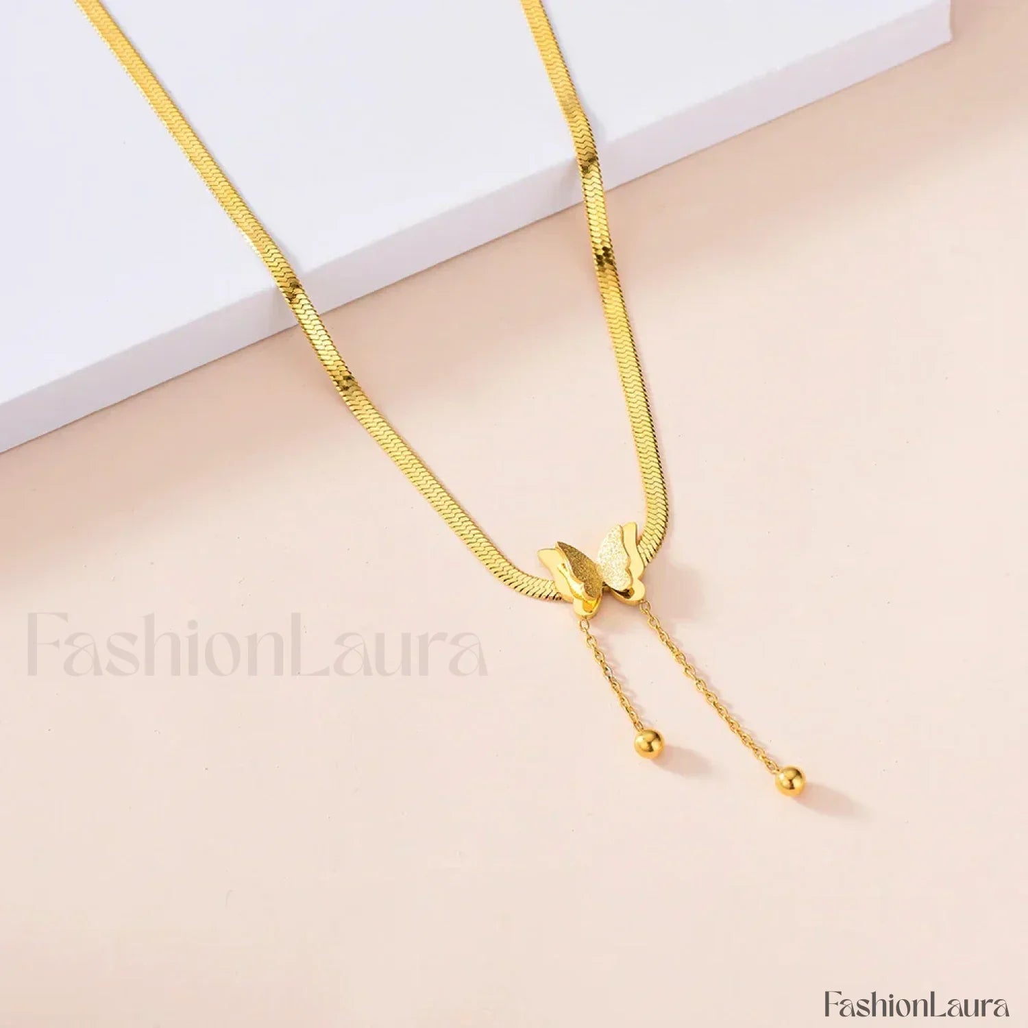 Multilayer Butterfly Gold Stainless Choker Jewelry Gift Necklace