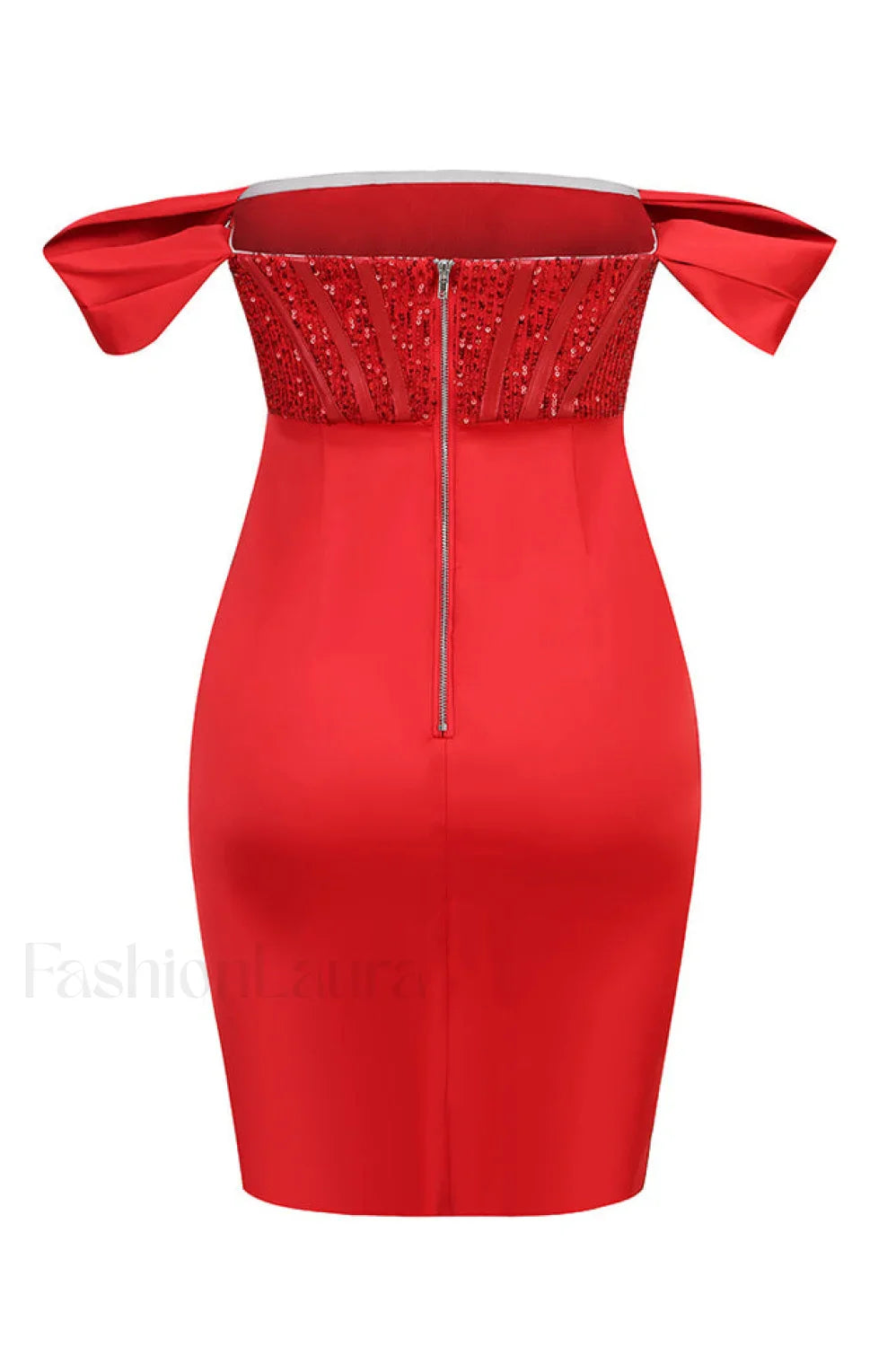 Nadia Off Stylish Shoulder Mini Dress