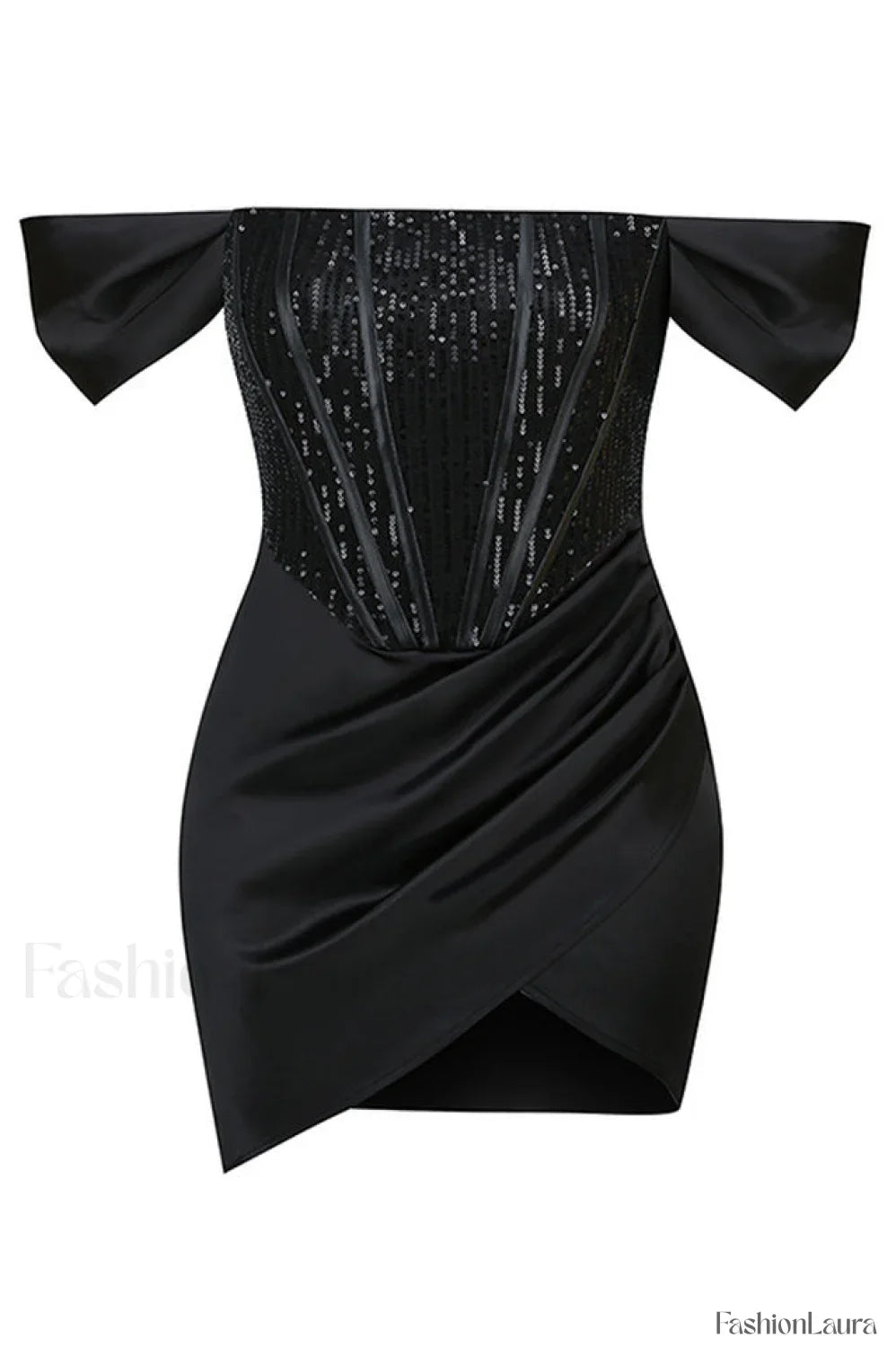 Nadia Off Stylish Shoulder Mini Dress