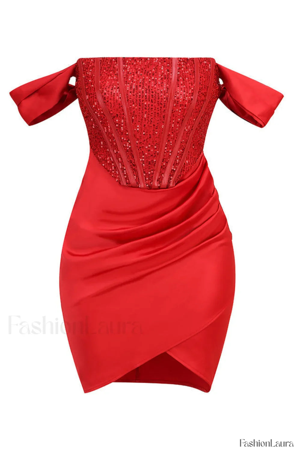 Nadia Off Stylish Shoulder Mini Dress