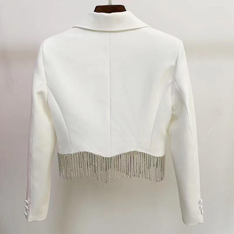 Nadia Rhinestone Tassel Trim Skirt Set