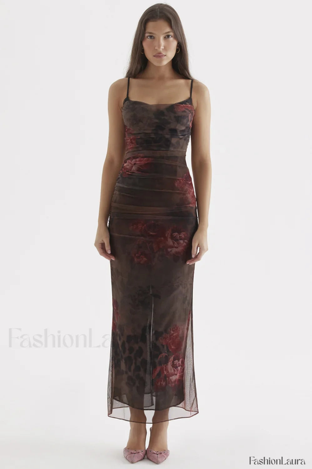 Nalini Printed Stylish Midi Dress