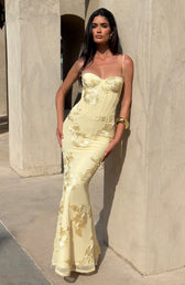 Floral Sweetheart Corset Mermaid Maxi Dress 5