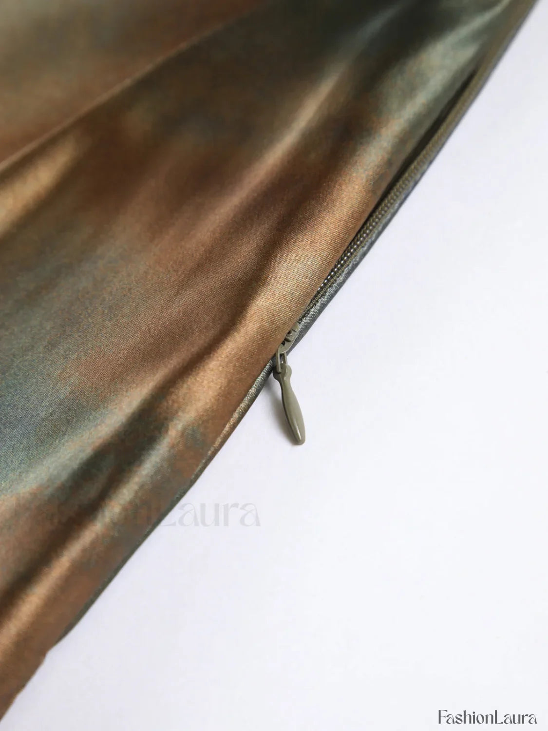 Neptune Satin Open Trendy Back Long Dress