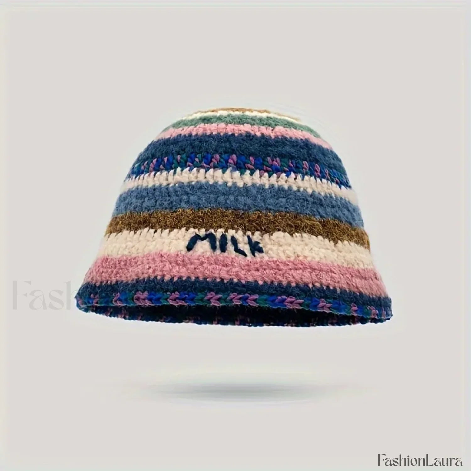 New Knitted Fisherman Autumn Winter Warm Retro Striped Basin Hat