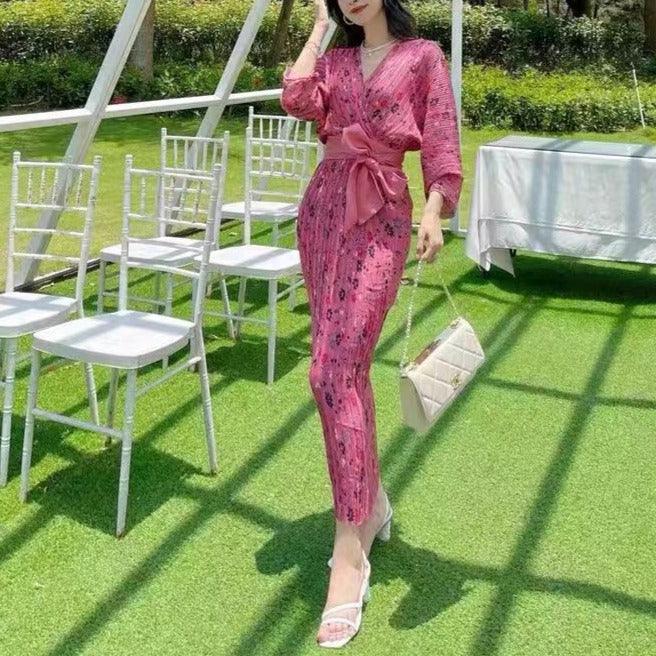 Nichele Belted Maxi Dress