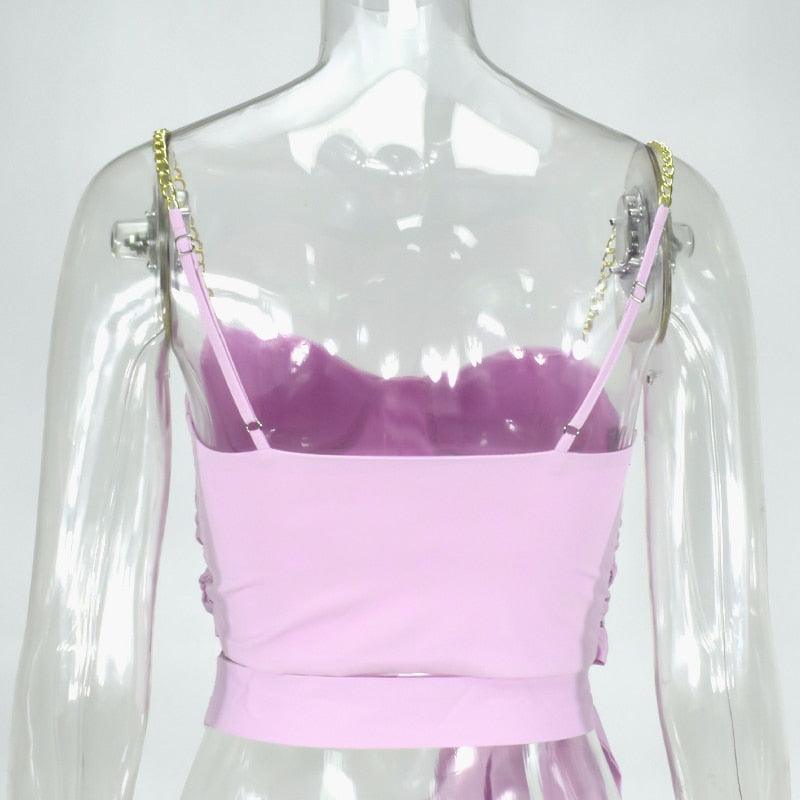 Nicky Chain Strap Underwire Top