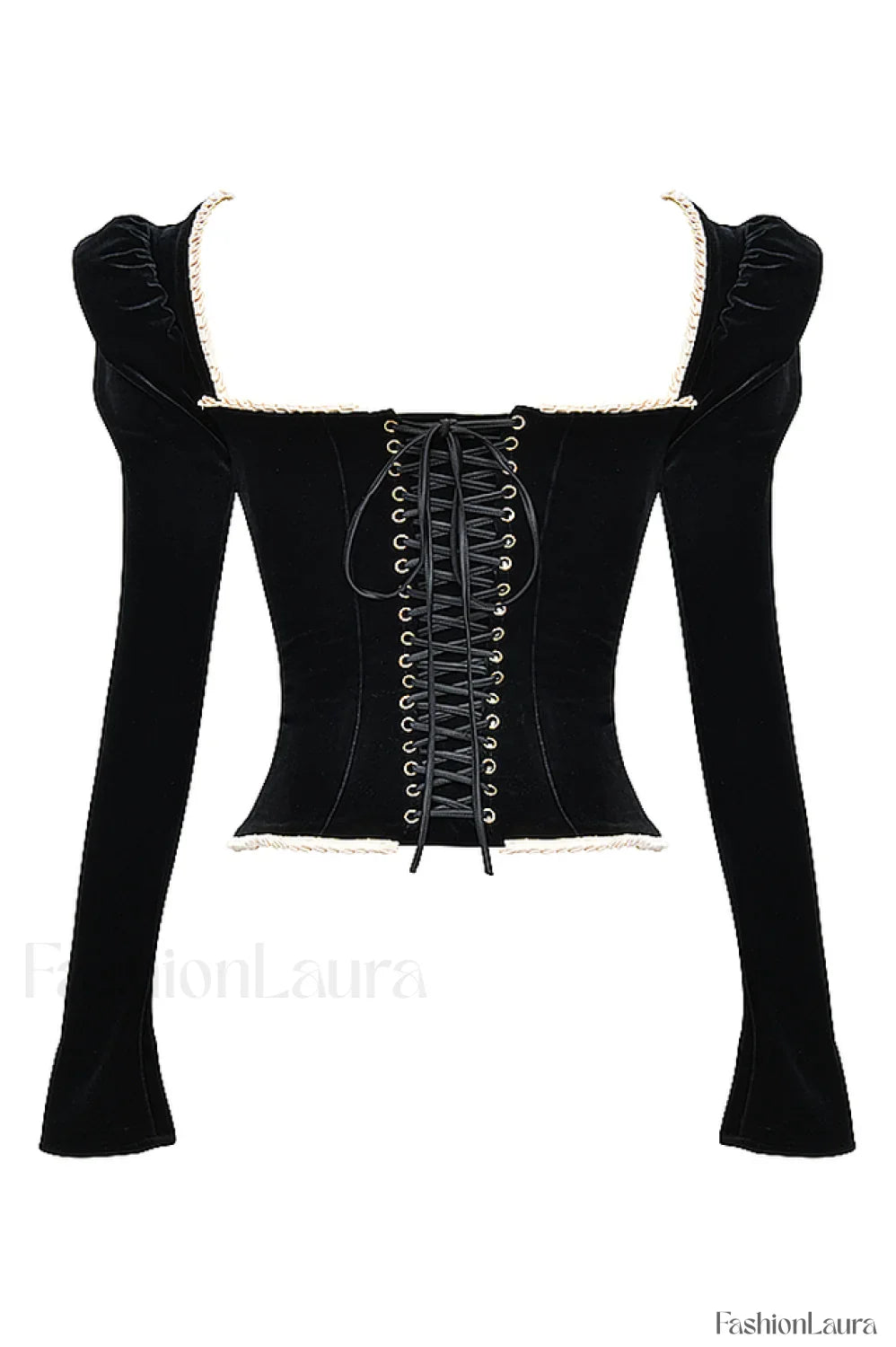 Noa Black Stylish Velvet Corset