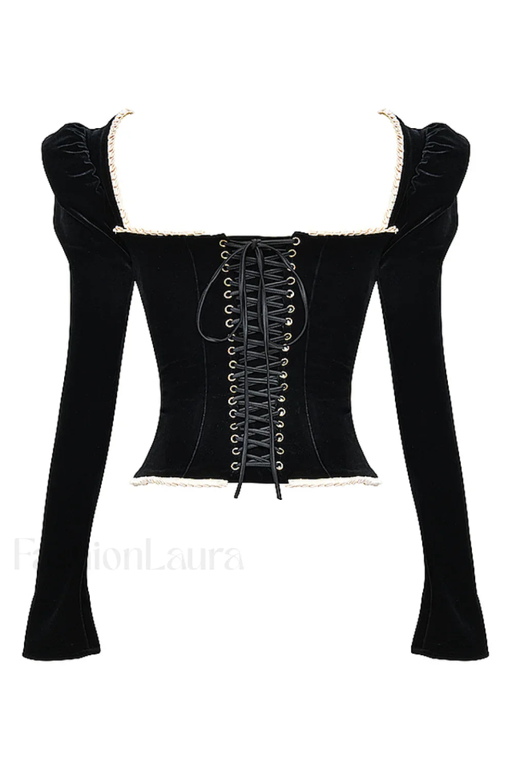Noa Black Stylish Velvet Corset