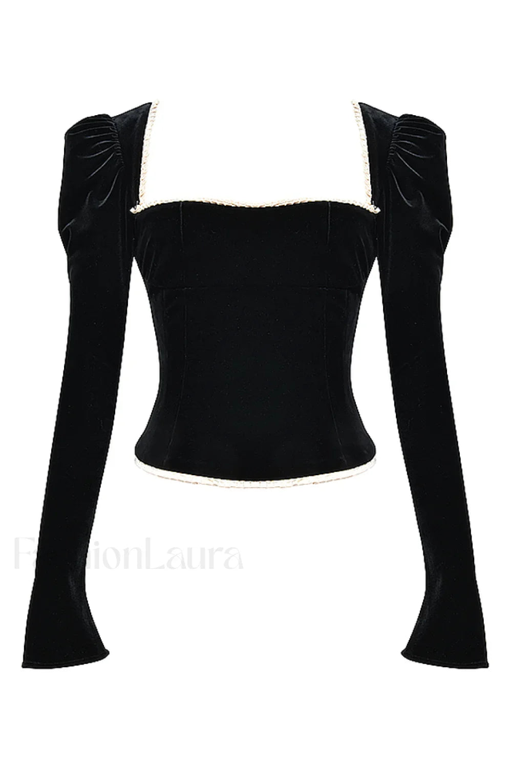 Noa Black Stylish Velvet Corset XS / Black