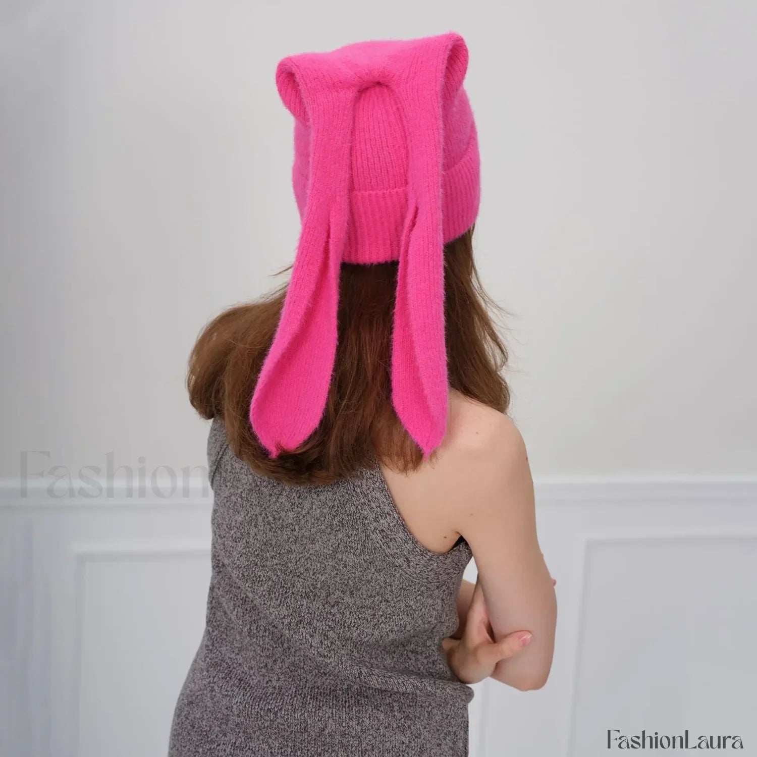 Novelty Cute Rabbit Ears Autumn Winter Skullies Beanies Hat