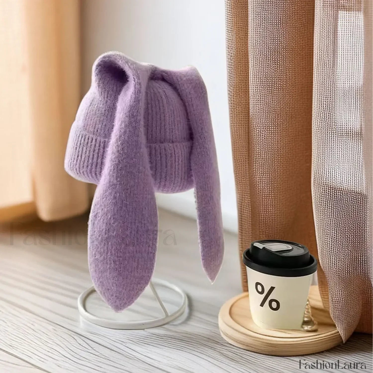 Novelty Cute Rabbit Ears Autumn Winter Skullies Beanies Hat