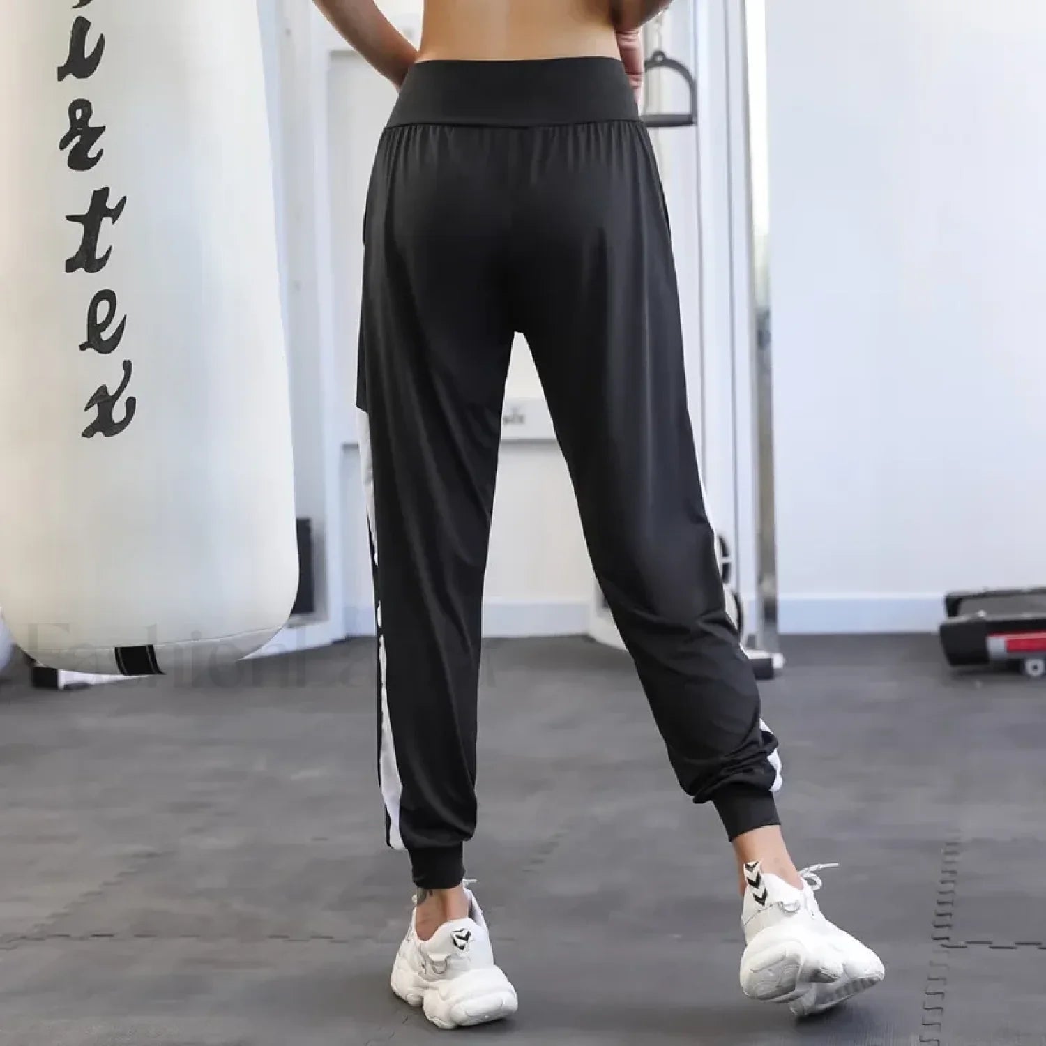 Nylon Drawstring Pocket Yoga Joggers Sweatpants