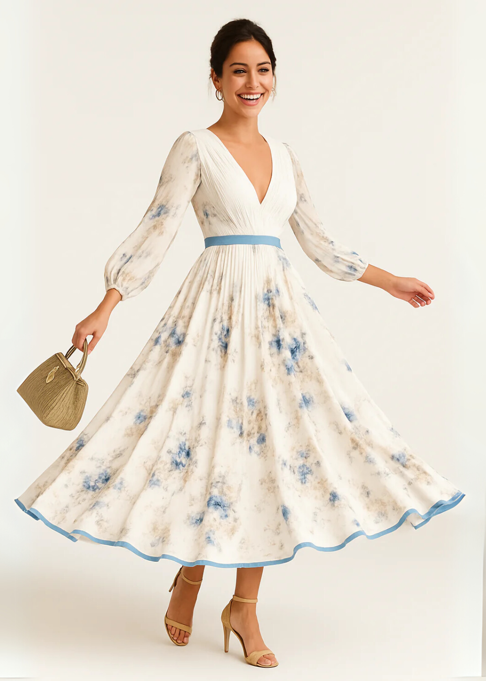Katie | Refined Floral Maxi Dress