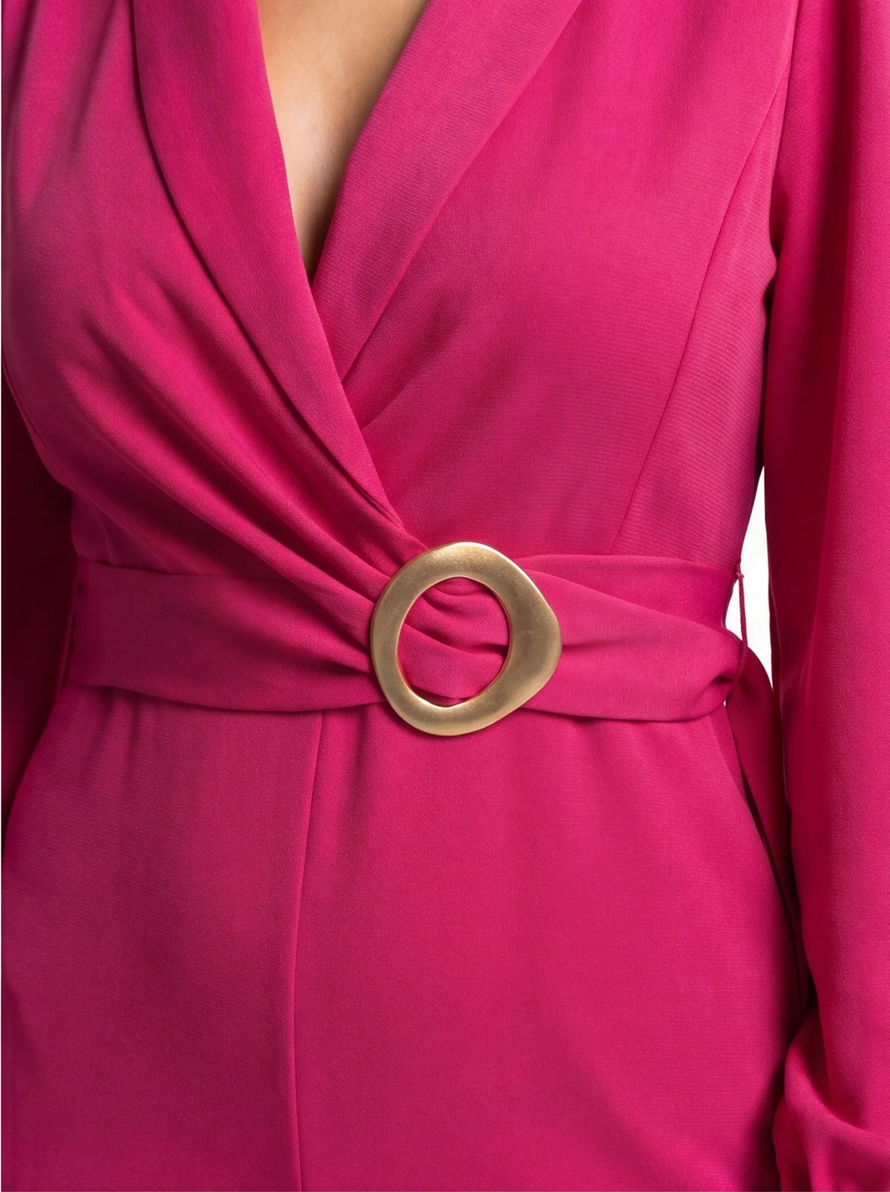 Elegant Wide-Leg Jumpsuit for Women with Pockets & Belted Waist