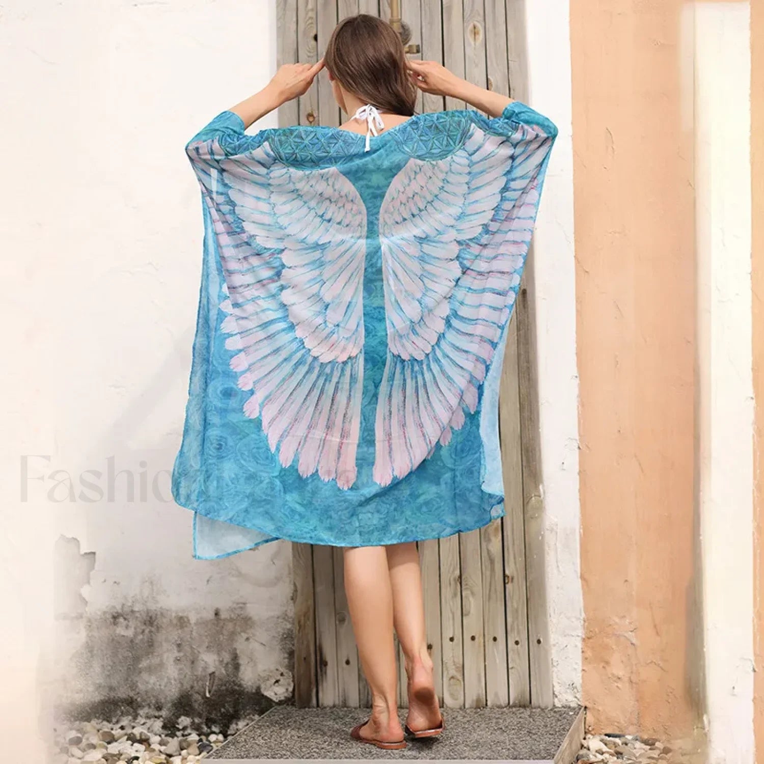 Ocean Wings Chiffon Kimono Cover Up