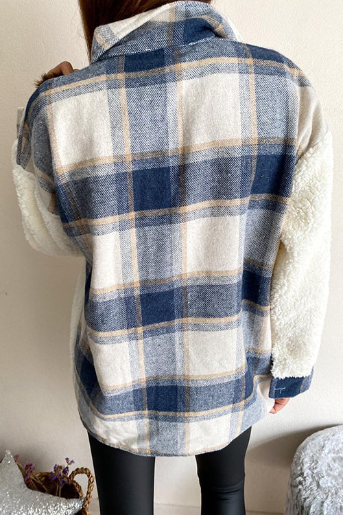 All Your Own Plaid Sherpa Jacket