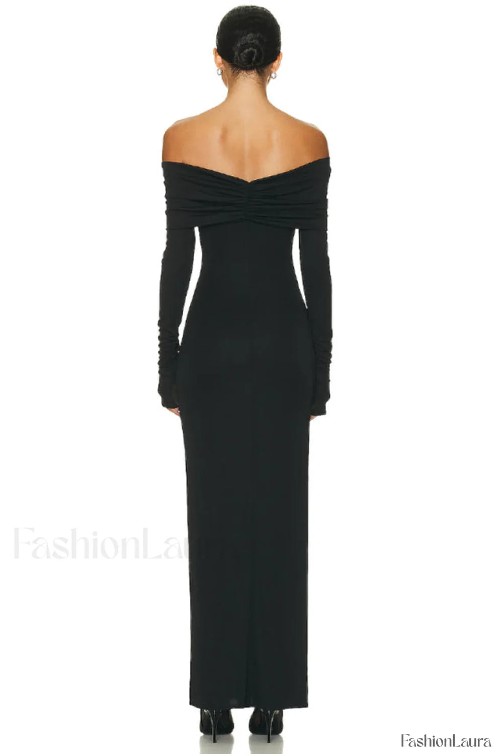 Off Shoulder Bodycon Charming Bardot Midi Dress