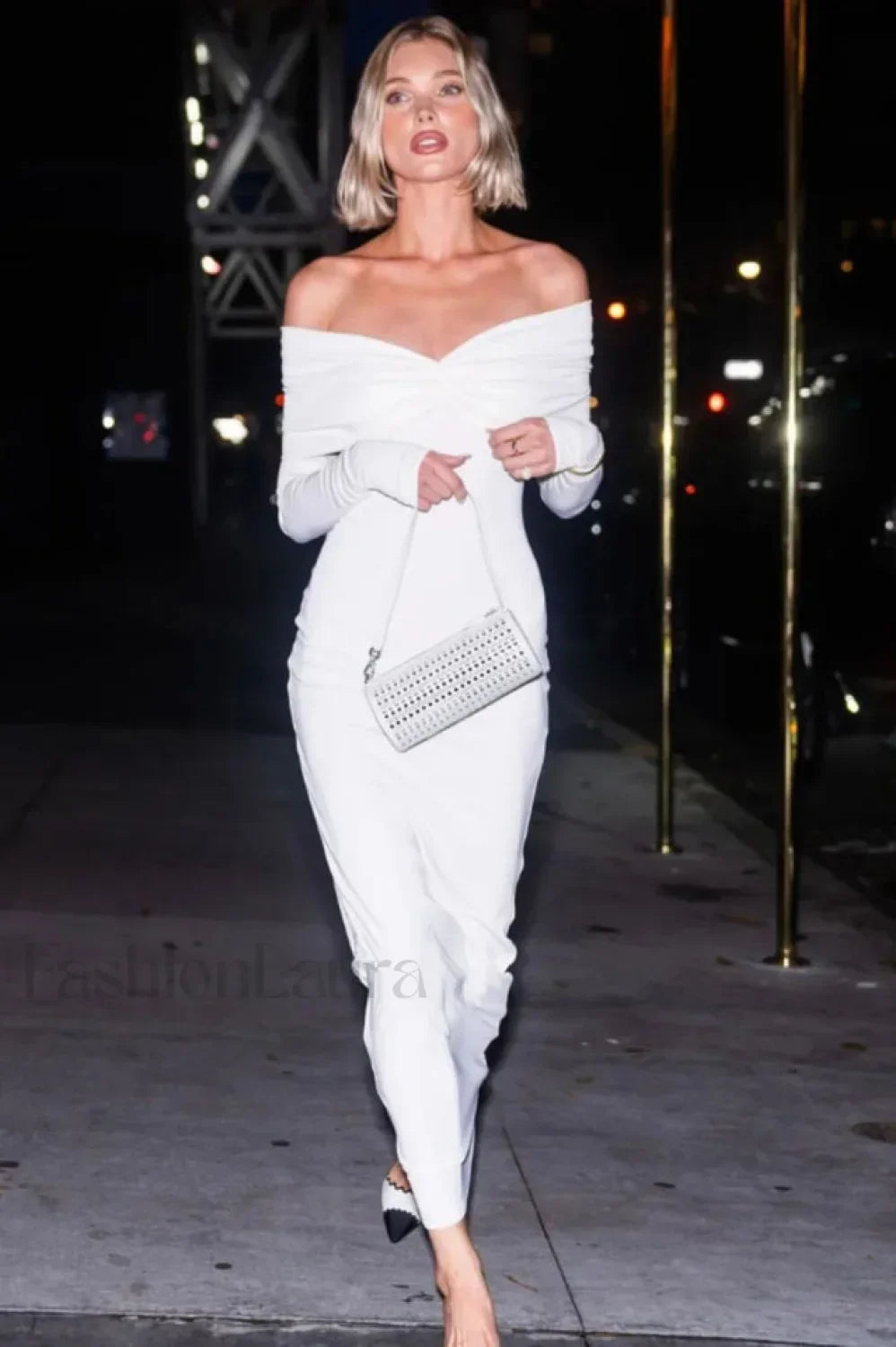 Off Shoulder Bodycon Charming Bardot Midi Dress