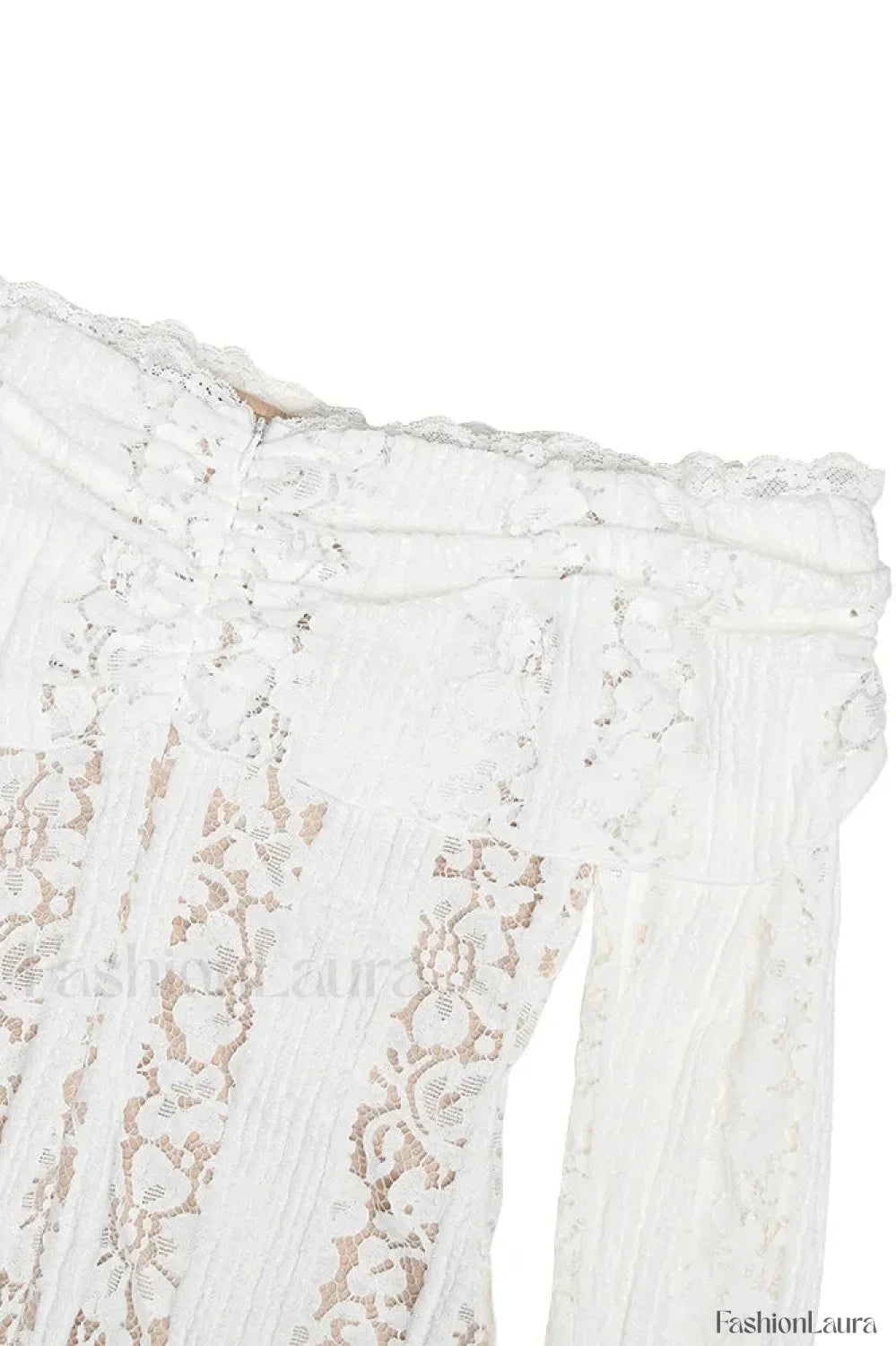 Off-Shoulder Lace Bodycon Boho Dress