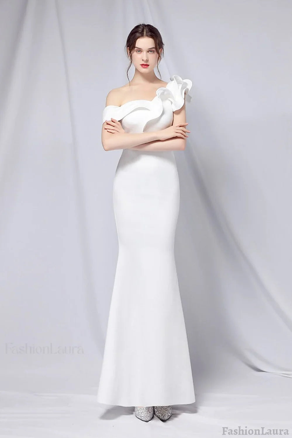 Off Shoulder Mermaid Maxi Party Dress