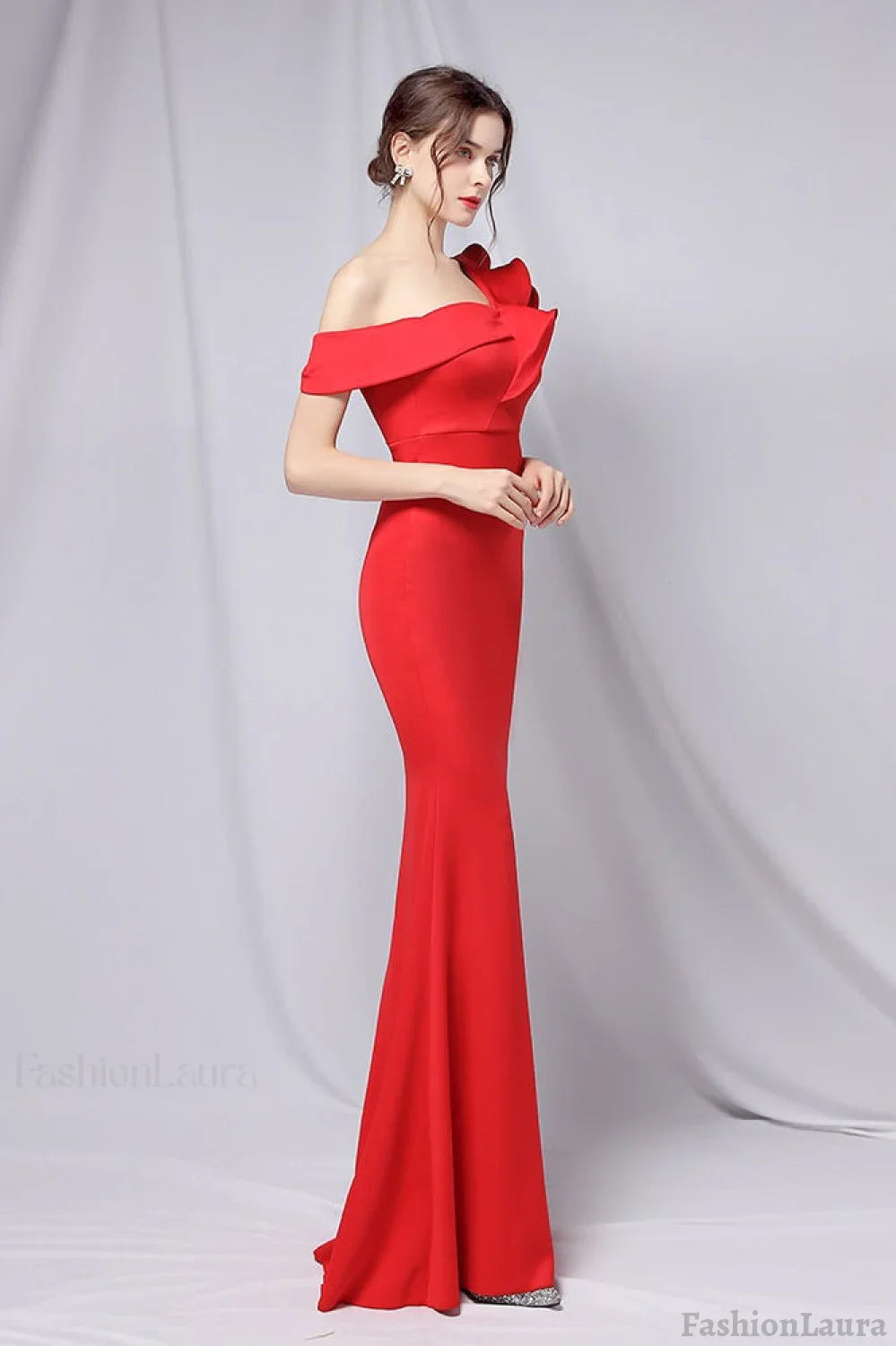 Off Shoulder Mermaid Maxi Party Dress