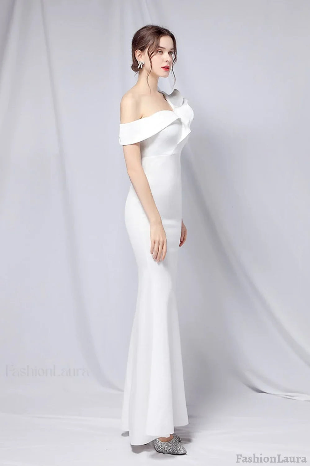 Off Shoulder Mermaid Maxi Party Dress