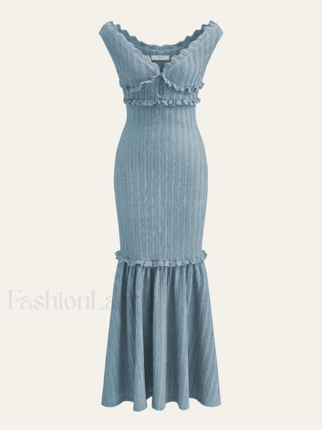 Off-Shoulder Ruffle Detail Dress