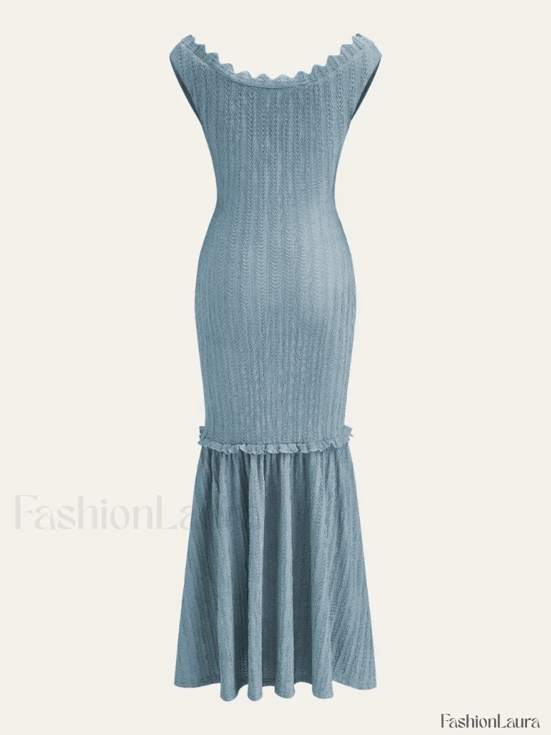 Off-Shoulder Ruffle Detail Dress