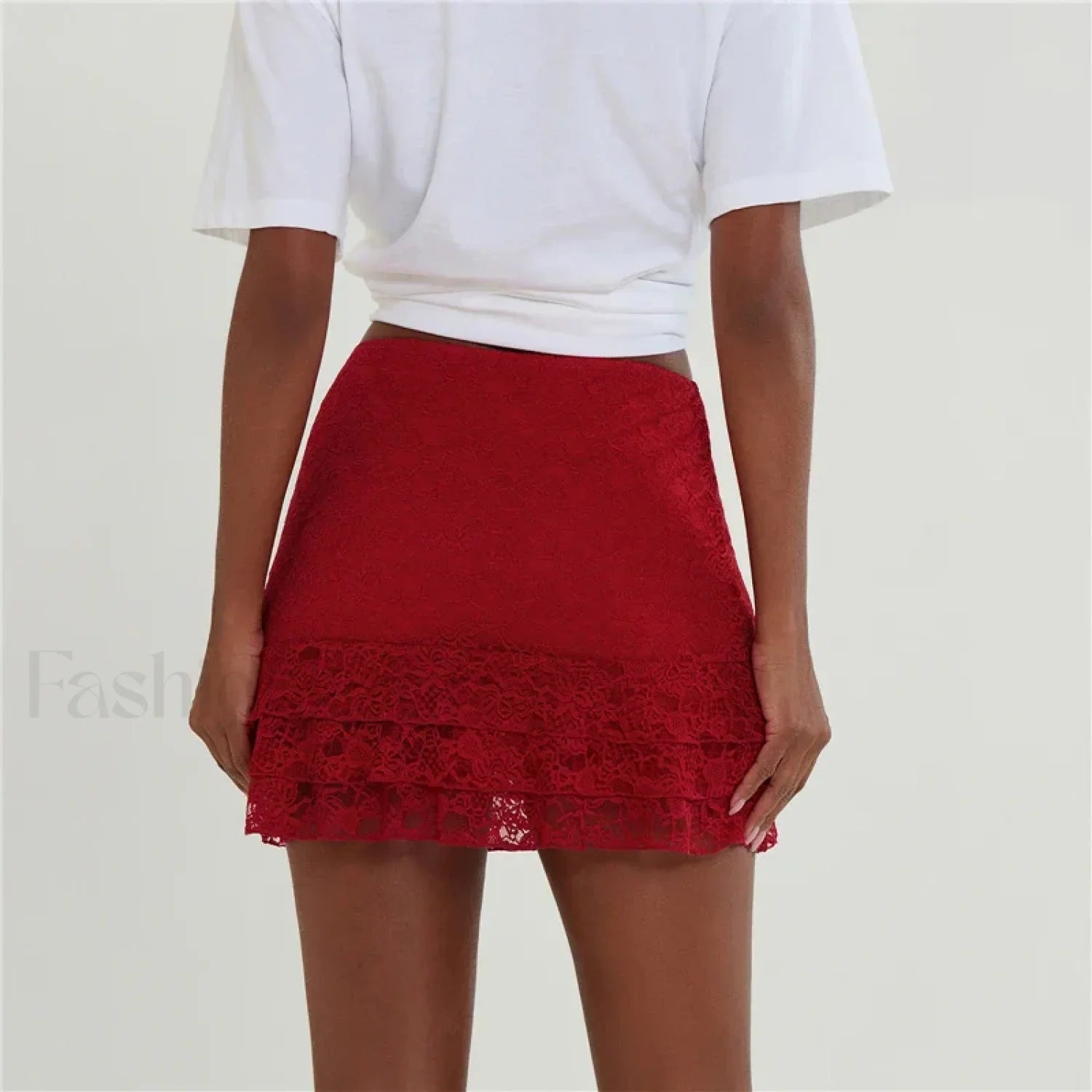 Office Lace High Waist Skirt