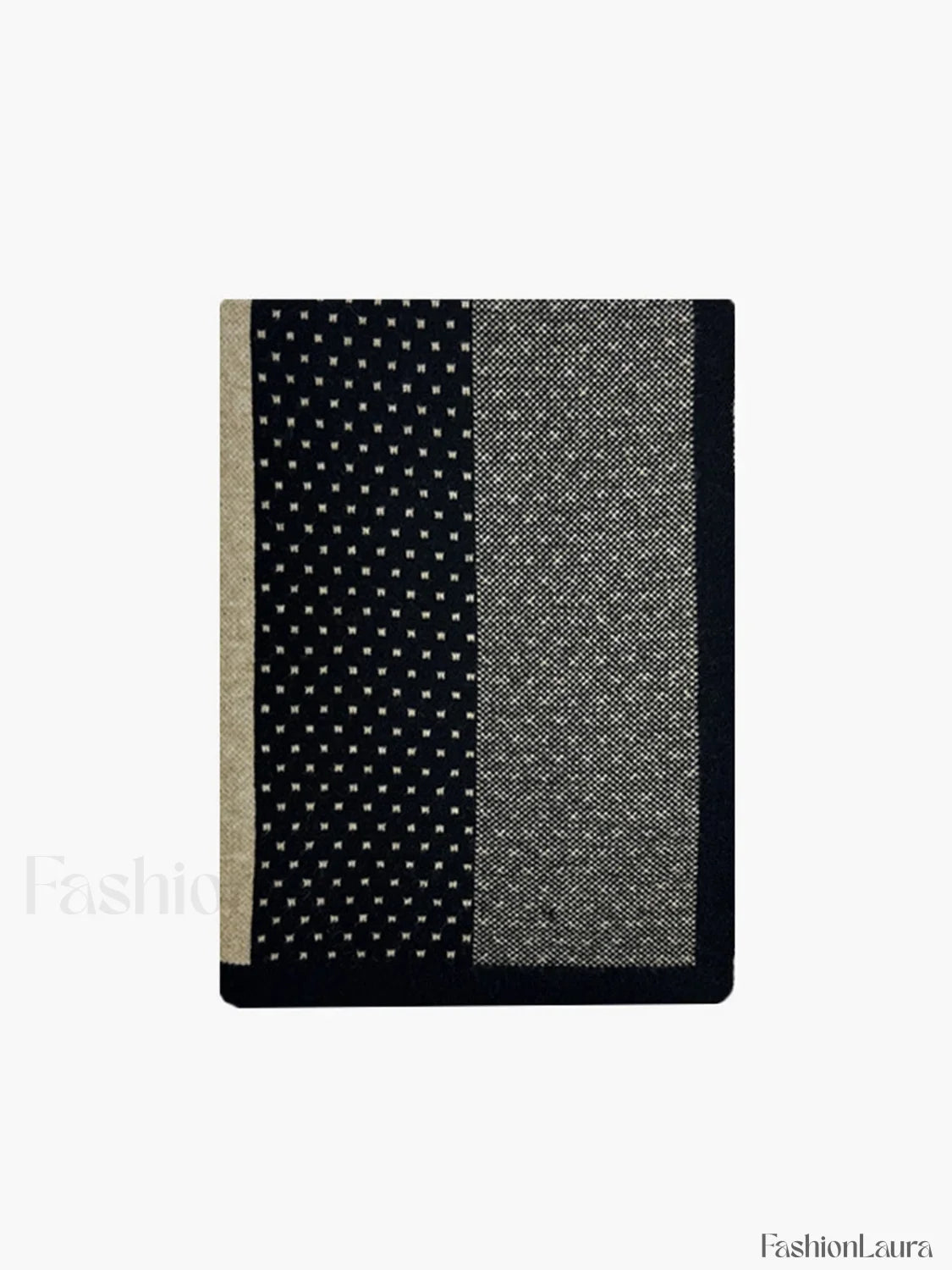 Old Money Graceful Aesthetics Patchwork Scarf