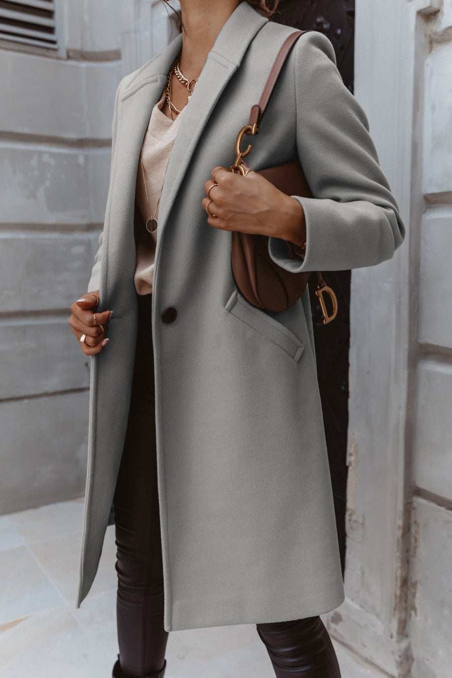 On The List Burgundy Coat
