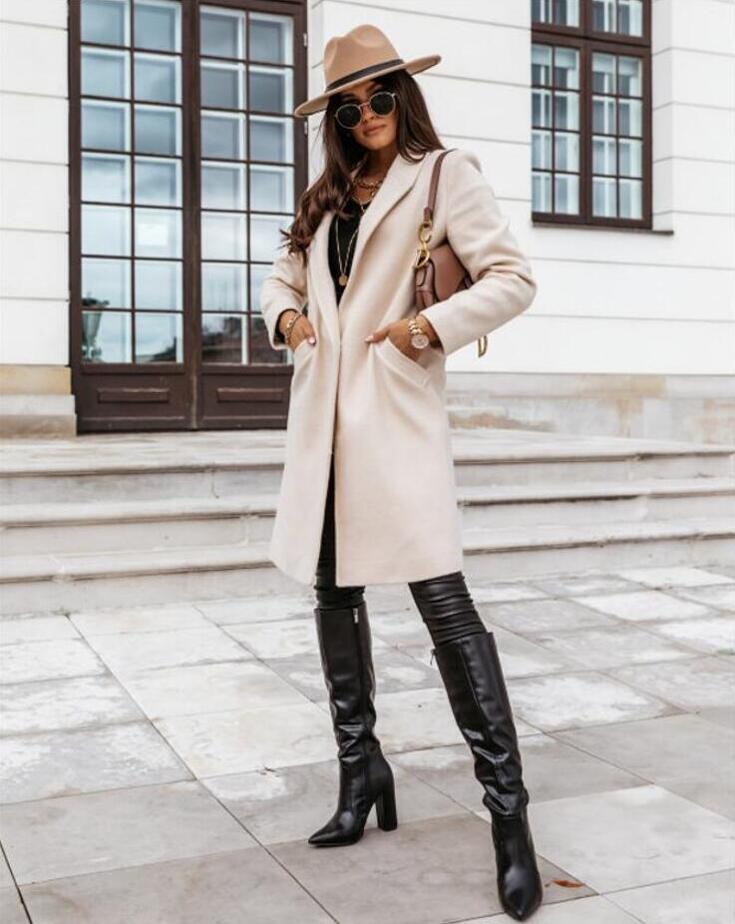 On The List Burgundy Coat