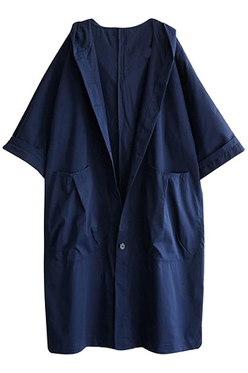 One Size Fits All Oversized Water-Resistant Windbreaker Jacket