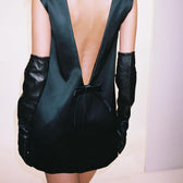 Whimsy Bow Backless Satin Mini Dress 9