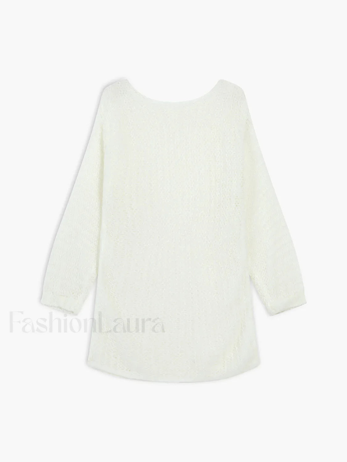 Open Knit Graceful Oversized Sweater