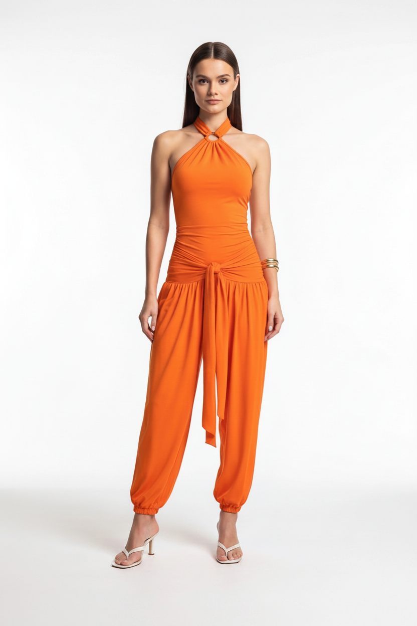 Elegant Halter Jumpsuit for Women | Comfortable Fit & Versatile Style