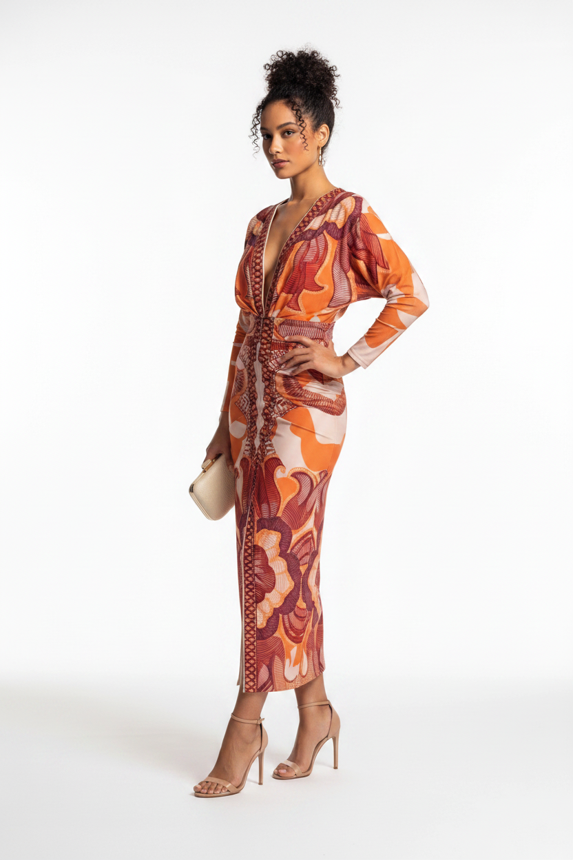 Chic Elegant Bodycon Maxi Dress with Adjustable Straps and Side Slit