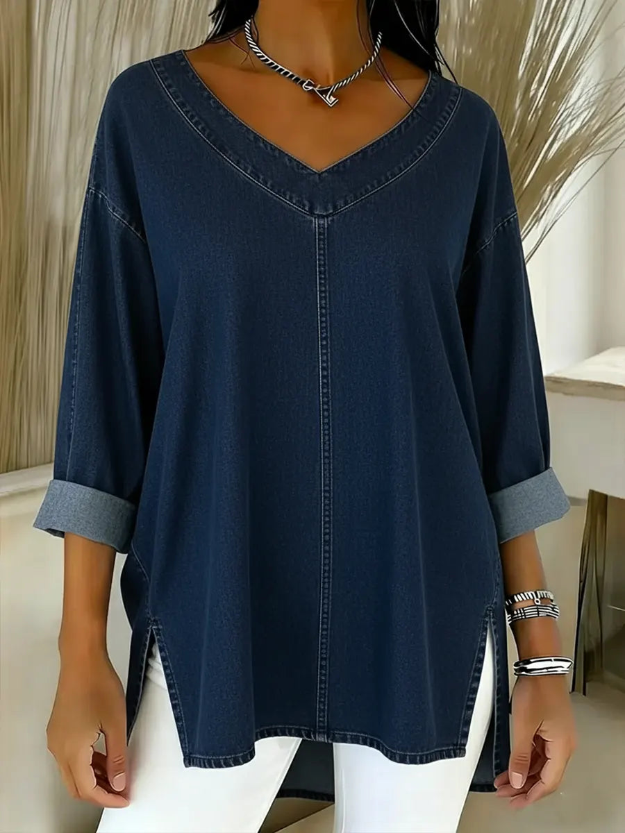 Salia™ | Stylish Denim Top