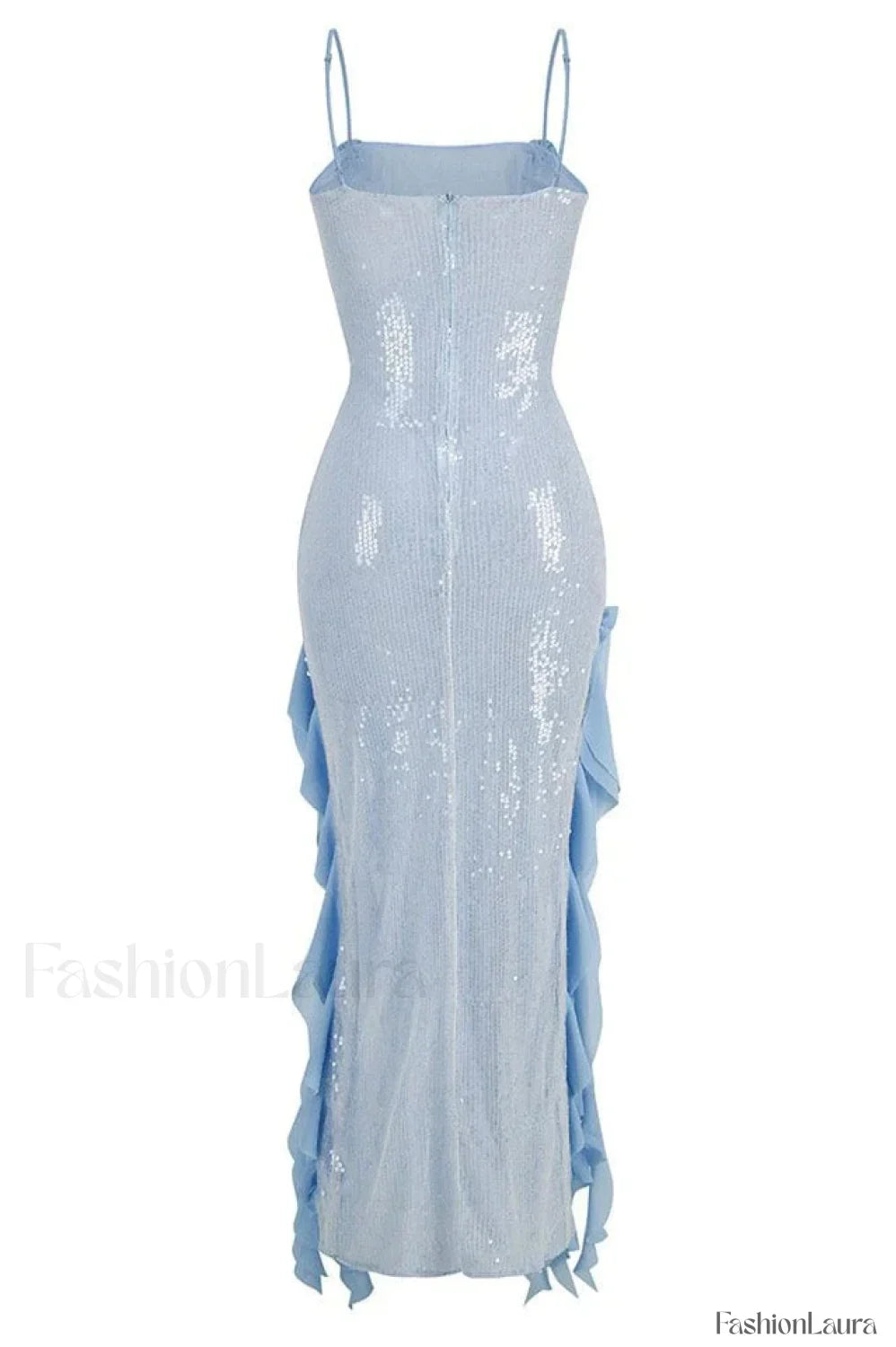 Othniel Sequin Stylish Embellished Ruffle Dress