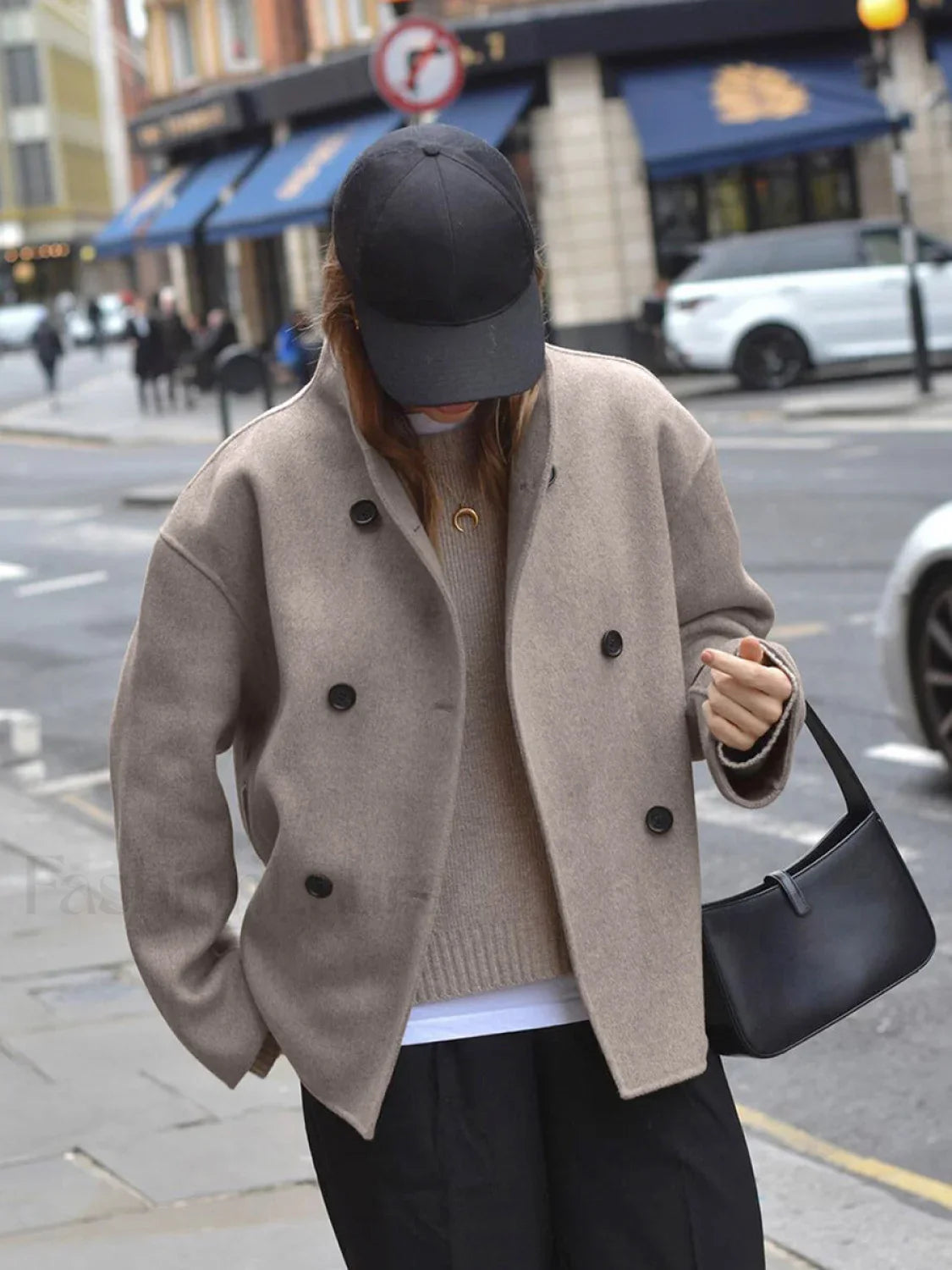 Oversized Charming Button-Down Jacket