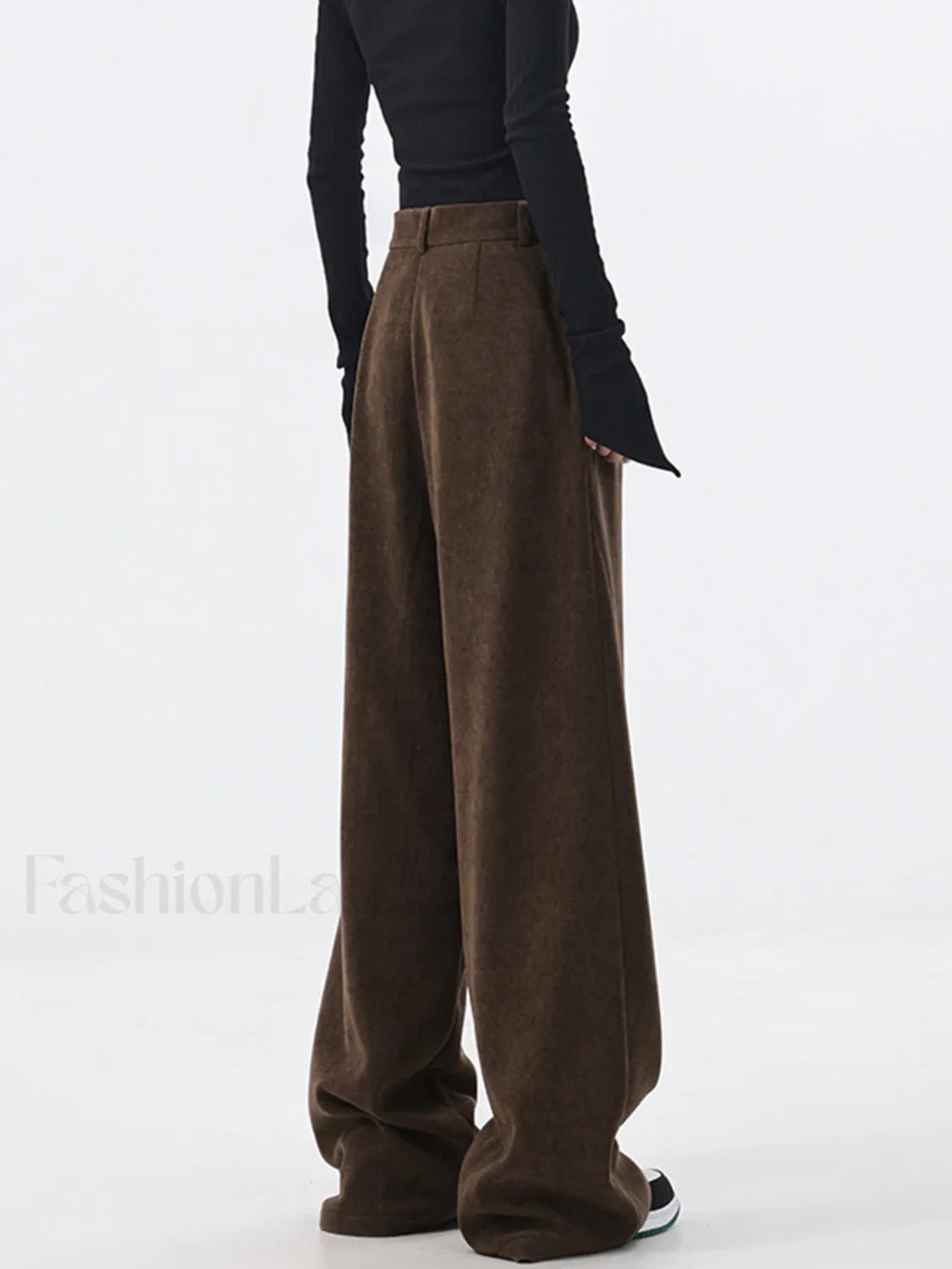 Oversized Corduroy Pleated Trendy Wide Leg Pants