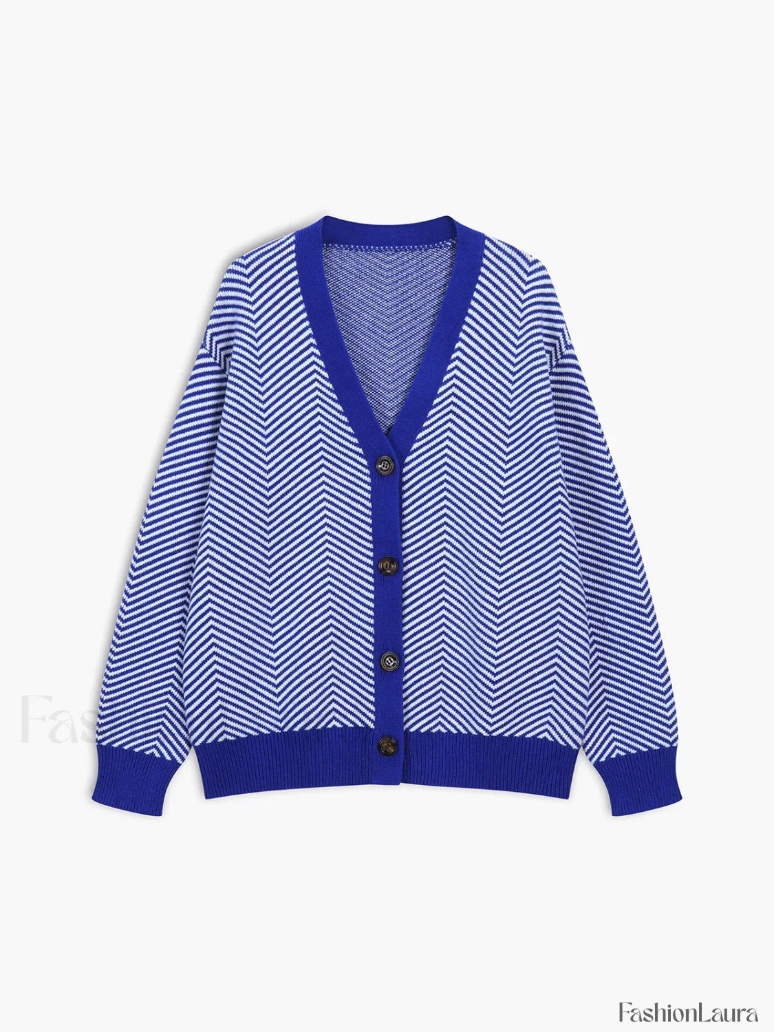 Oversized Herringbone Cardigan