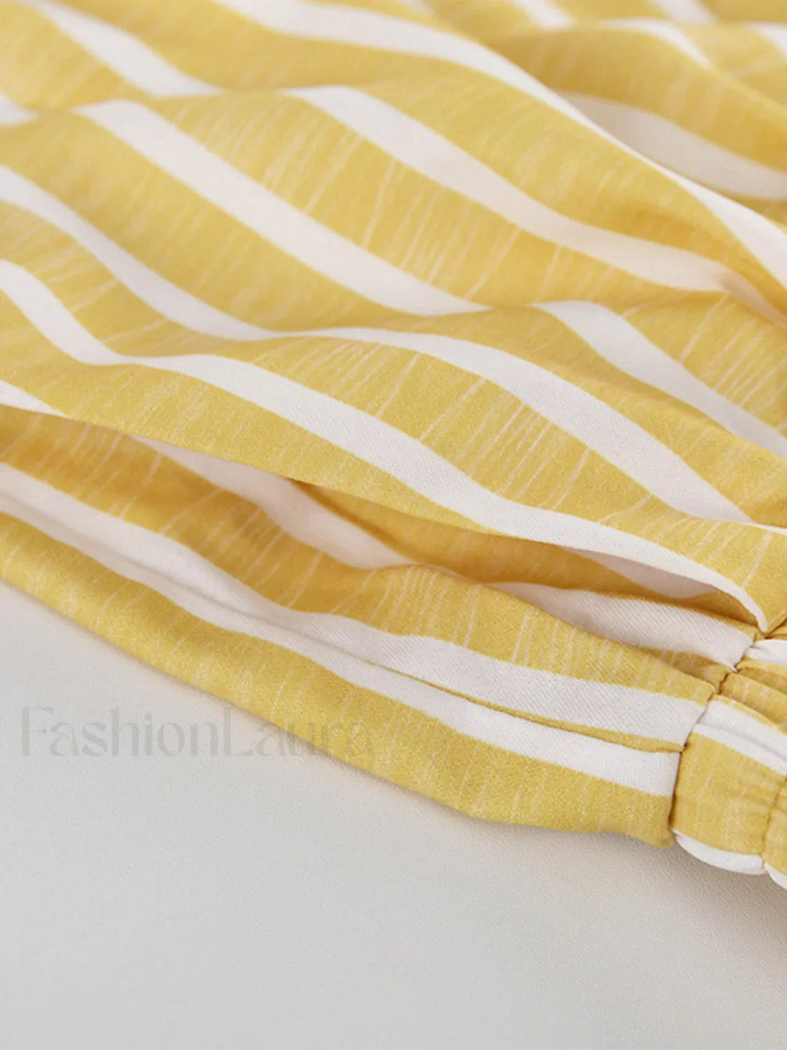 Oversized Knotted Graceful Striped Pants Set