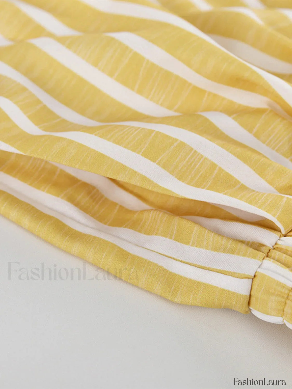 Oversized Knotted Graceful Striped Pants Set