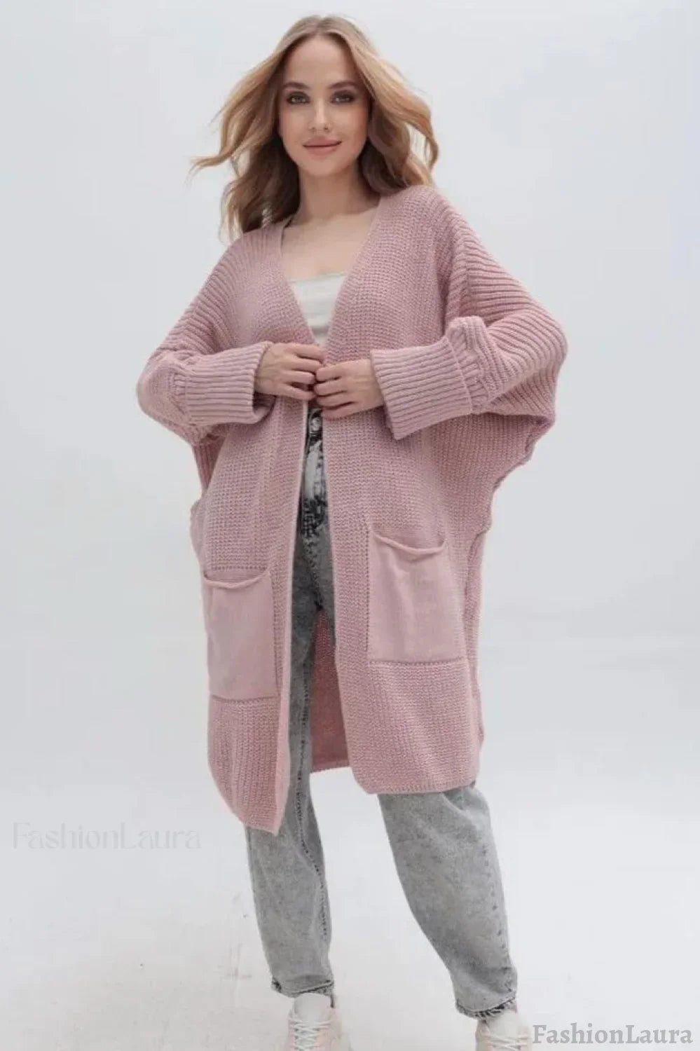 Oversized Long Knit Cardigan